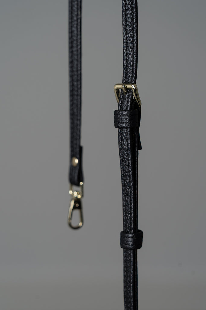 . Genuine Leather Adjustable Straps with Gold Toned Hardware